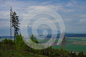 View to High Tatras mountains from Klastorisko in Slovak Paradise National Park