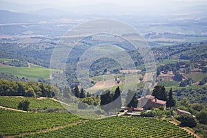 View to the hills of Tuscany