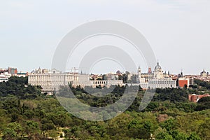 View to the historical center of Madrid from Casa de Campa photo