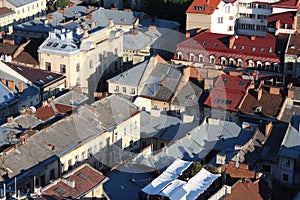 View to the house-tops in Lvov city