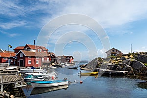 View to the island Kaeringoen in Sweden