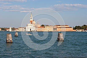 view to island of san Michele, the cemetery island of Venice