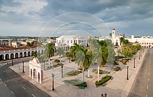 View to JosÃ© MartÃ­i square, Cienfuegos, Cuba