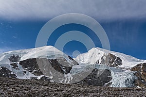 View to Katung Kang from Thorong La pass