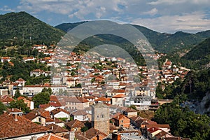 View to Kratovo small town