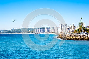 View to the lagoon in Vina del Mar, Chile photo