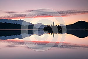 View to lake Bled, Slovenia