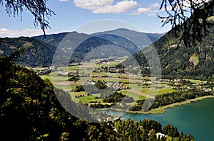 View to Lake Ossiach, Carinthia, Austria