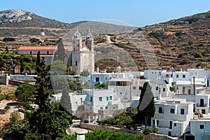 View to Lefkes, Paros, Greece photo