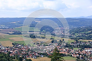View to the little village of Floh-Seligenthal in Thuringia