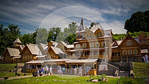 View to Master town in Gorodets town, Russia