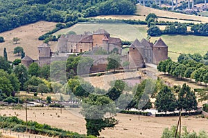 View to the medieval castle in Berze Berze-la- Ville