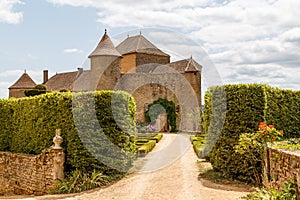 View to the medieval castle in Berze Berze-la- Ville