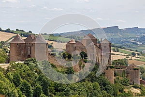 View to the medieval castle in Berze Berze-la- Ville