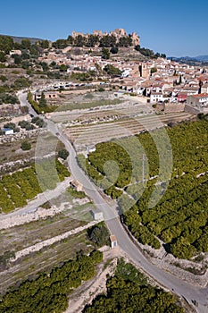 View to Montesa, small town in Valencia photo