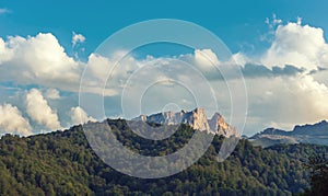 View to mountain peak Kapaz, Azerbaijan