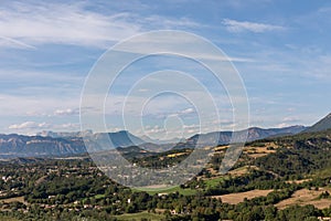 View to the mountains from the Citadel of Sisteron