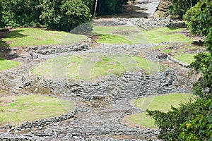 View to the mysterious ruins of Guayabo de Turrialba, Costa Rica.