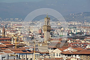 View to The Palazzo Vecchio from San Miniato al Monte