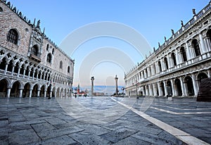 View to piazzetta in Venice photo