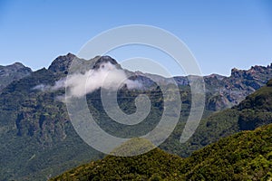 View to Pico Arieiro mountain photo