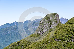 View to Pico Arieiro mountain photo