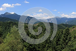 View to Pindus mountain range from Kastania Thessaly, Greece