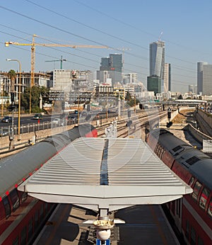 View to the railoroad station.