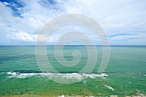 A view to the Recife city beach