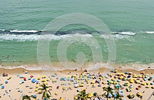 A view to the Recife city beach