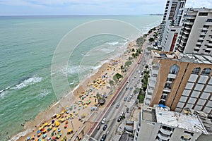 A view to the Recife city beach