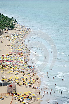 A view to the Recife city beach