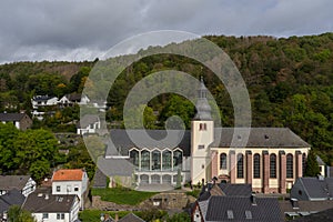 View to the region of the village called Hellenthal