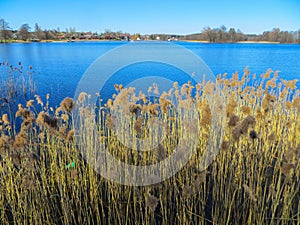 View to the river Lielupe in Latvia