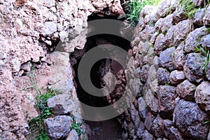 View to Rodadero place part Sacsayhuaman UNESCO World Heritage site, Cusco, Peru photo