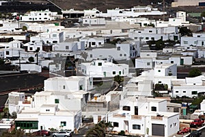 View to rural village of Uga in Lanzarote