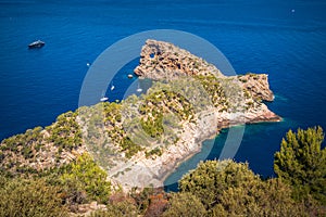 View to Sa Cova Foradada, Mallorca