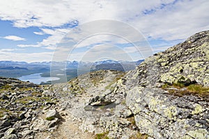 View to the Saana and Malla Strict Nature Reserve on the background photo