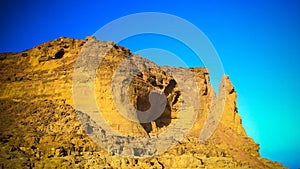 View to sacred Jebel Barkal mountain, Karima, Sudan photo