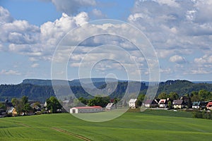 View to saxon switzerland