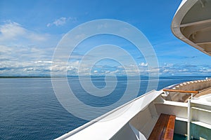 View to the sea and Island Fiji, a country in the South Pacific,