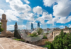 View to the Shirvanshahs Palace photo