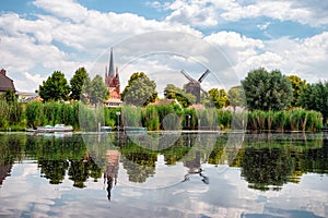 View to shore of Werder photo