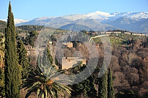 View to Sierra Nevada, Spain photo