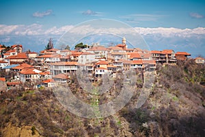 View to Sighnaghi old town in Georgia