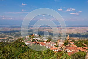 View to Sighnaghi (Signagi) old town in Kakheti region, Georgia. photo