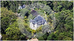 A view to Sintra, Portugal from the walls of Moorish Castle.