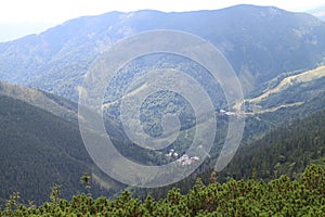 View to ski resorts Srdiecko and Kosodrevina, Low Tatras