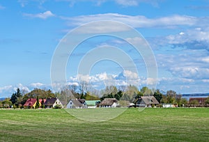 view to small village of LÃ¼tow in Usedom