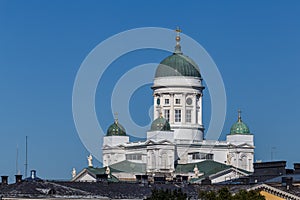 View to St. Nickolas Cathedral in Helsinki